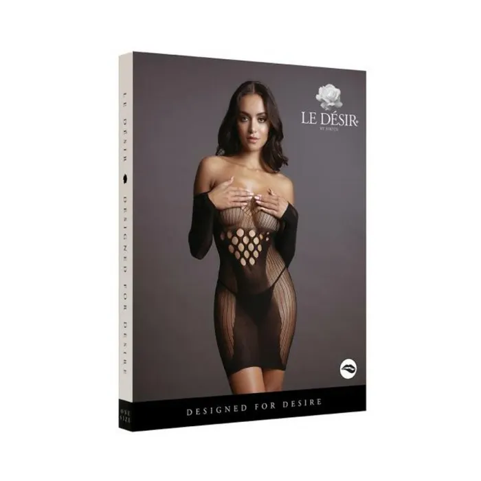 Fairvillacom Anal Shot Le Desir Long Sleeved Mini Dress Black Os