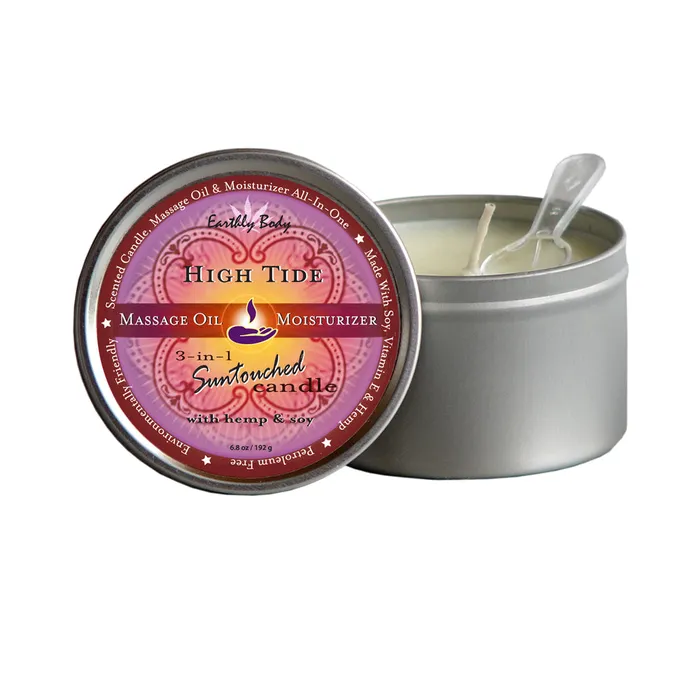 Fairvillacom Earthly Body Suntouched Hemp Candle 6 oz Round Tin High Tide Female Sex Toys