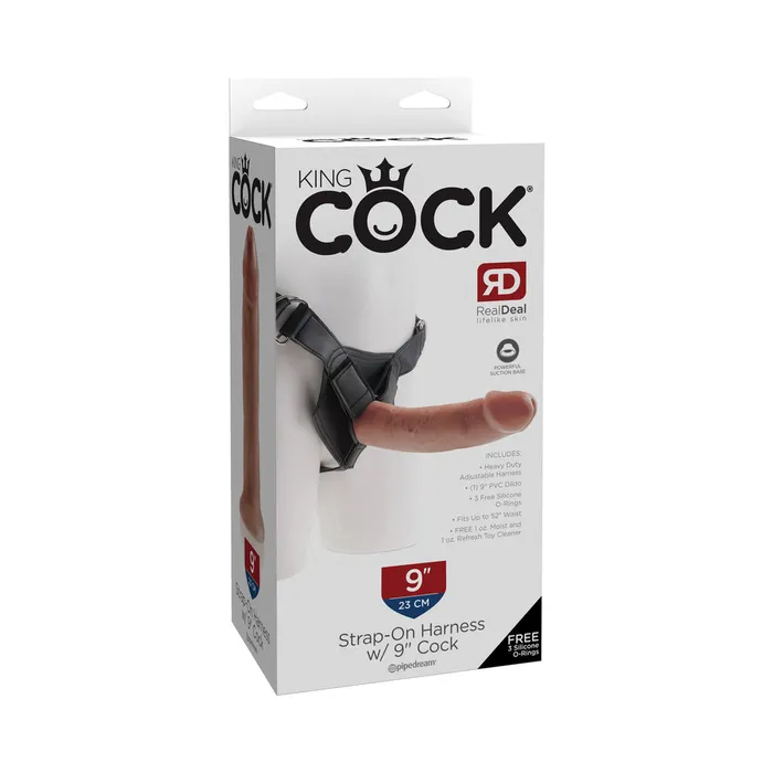 Fairvillacom Female Sex Toys King Cock Strapon Harness W 9in Cock Tan