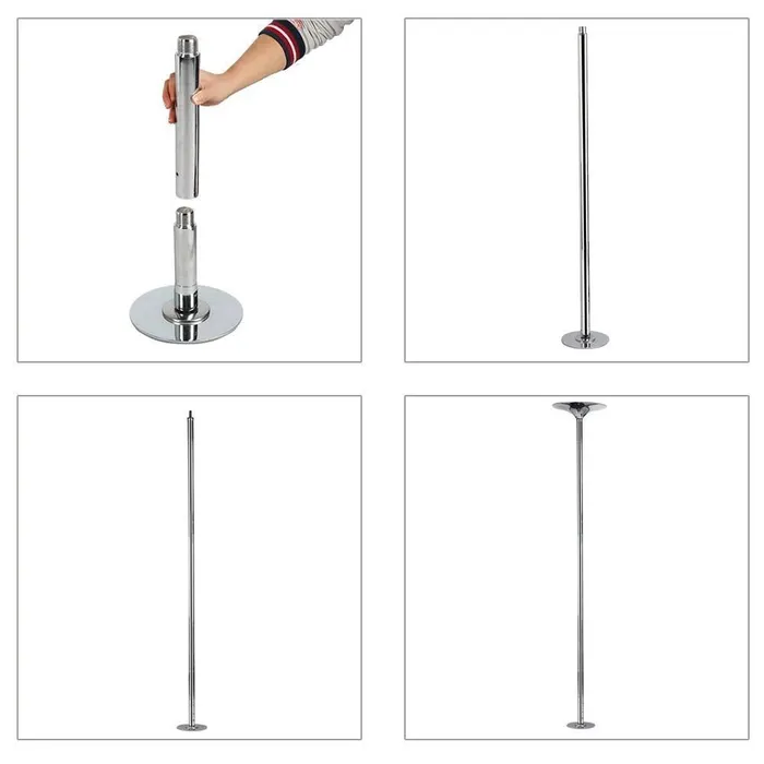 Female Sex Toys ShhhFFast Pole dance set with fixed spinning function