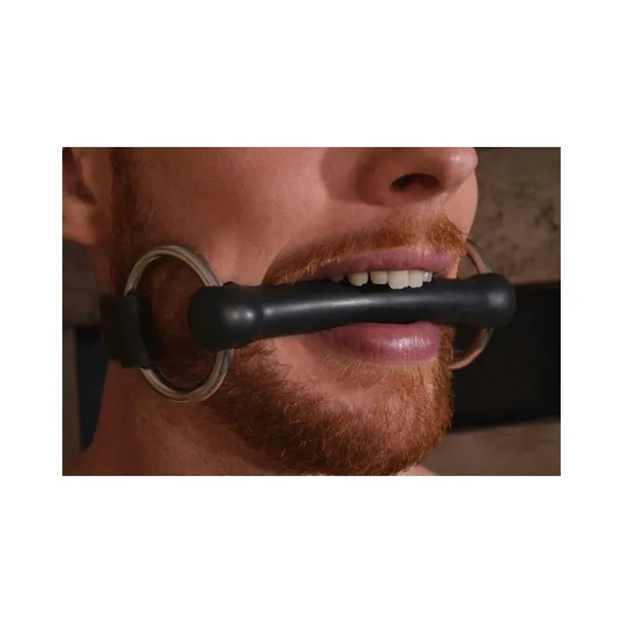Rouge Leather ORing Rod Gag Black Fairvillacom Restraints