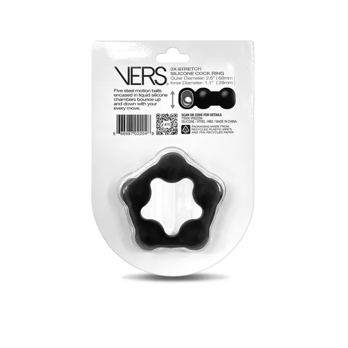 VERS Liquid Silicone Steel Motion CRing ShhhWndsr Male Sex Toys VERS Liquid Silicone Steel Motion CRing ShhhWndsr Male Sex Toys