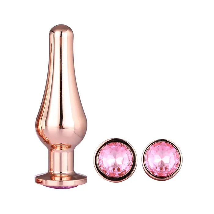 Anal Gleaming Butt Plug Set Rose Gold Dream Toys
