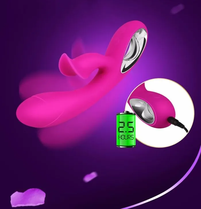 Female Sex Toys Kinkstasy Power Rabbit Dual Vibrator and Clitoral Stimulator Rocking Vibrator